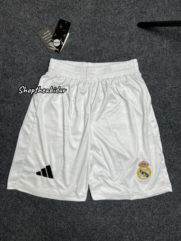 Real madrid white short pant