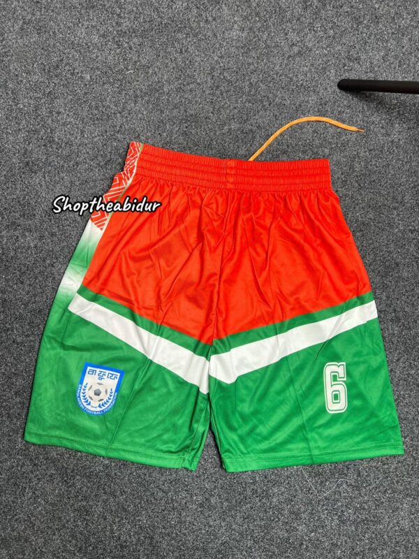 Bangladesh football short pant green and red